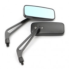 CoCocina 8mm 10mm Aluminum Motorcycle Rectangle Rear View Side Mirror Universal - B07CN1SF5Z